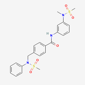 N-{3-[methyl(methylsulfonyl)amino]phenyl}-4-{[(methylsulfonyl)(phenyl)amino]methyl}benzamide