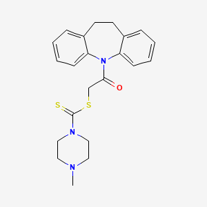 2-(10,11-dihydro-5H-dibenzo[b,f]azepin-5-yl)-2-oxoethyl 4-methylpiperazine-1-carbodithioate