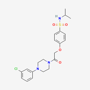 4-{2-[4-(3-chlorophenyl)-1-piperazinyl]-2-oxoethoxy}-N-isopropylbenzenesulfonamide