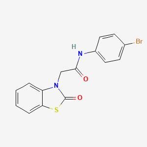 N-(4-bromophenyl)-2-(2-oxo-1,3-benzothiazol-3(2H)-yl)acetamide