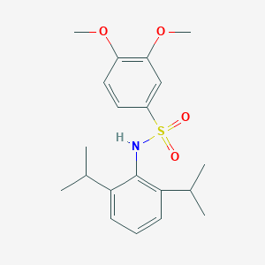 molecular formula C20H27NO4S B3648732 N-(2,6-diisopropylphenyl)-3,4-dimethoxybenzenesulfonamide 