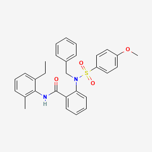 2-{benzyl[(4-methoxyphenyl)sulfonyl]amino}-N-(2-ethyl-6-methylphenyl)benzamide