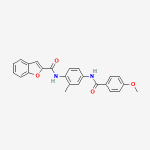 N-(4-{[(4-methoxyphenyl)carbonyl]amino}-2-methylphenyl)-1-benzofuran-2-carboxamide