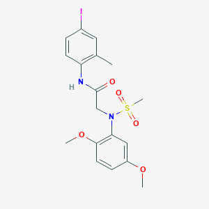 N~2~-(2,5-dimethoxyphenyl)-N~1~-(4-iodo-2-methylphenyl)-N~2~-(methylsulfonyl)glycinamide