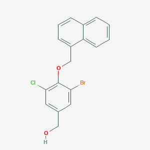 [3-bromo-5-chloro-4-(1-naphthylmethoxy)phenyl]methanol