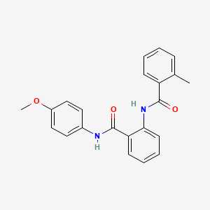 N-[2-[(4-methoxyphenyl)carbamoyl]phenyl]-2-methylbenzamide