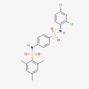 N-(4-{[(2,4-dichlorophenyl)amino]sulfonyl}phenyl)-2,4,6-trimethylbenzenesulfonamide