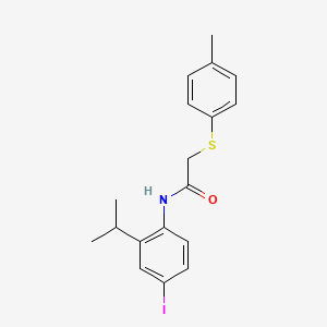 N-(4-iodo-2-isopropylphenyl)-2-[(4-methylphenyl)thio]acetamide