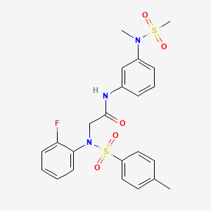 N~2~-(2-fluorophenyl)-N~1~-{3-[methyl(methylsulfonyl)amino]phenyl}-N~2~-[(4-methylphenyl)sulfonyl]glycinamide