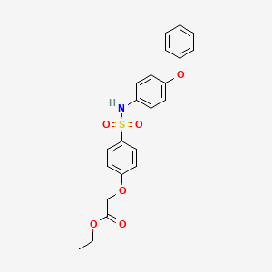 Ethyl {4-[(4-phenoxyphenyl)sulfamoyl]phenoxy}acetate