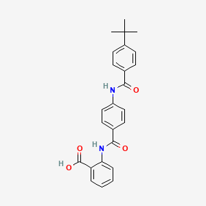 2-({4-[(4-tert-butylbenzoyl)amino]benzoyl}amino)benzoic acid