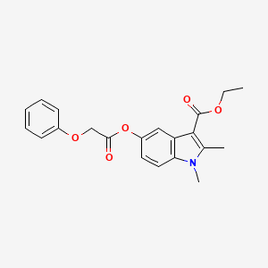 ethyl 1,2-dimethyl-5-[(phenoxyacetyl)oxy]-1H-indole-3-carboxylate