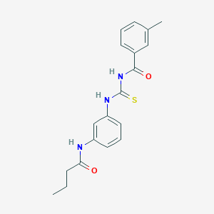 N-({[3-(butyrylamino)phenyl]amino}carbonothioyl)-3-methylbenzamide