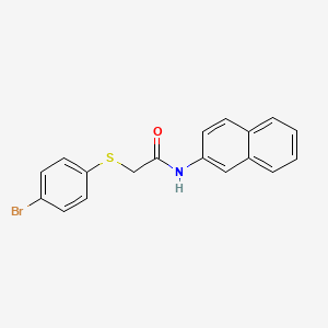 2-[(4-bromophenyl)thio]-N-2-naphthylacetamide