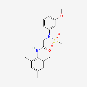 N~1~-mesityl-N~2~-(3-methoxyphenyl)-N~2~-(methylsulfonyl)glycinamide