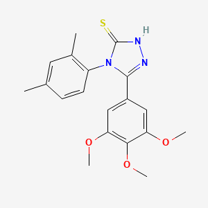 4-(2,4-dimethylphenyl)-5-(3,4,5-trimethoxyphenyl)-4H-1,2,4-triazole-3-thiol