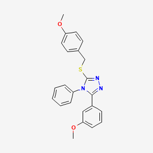 3-[(4-methoxybenzyl)thio]-5-(3-methoxyphenyl)-4-phenyl-4H-1,2,4-triazole