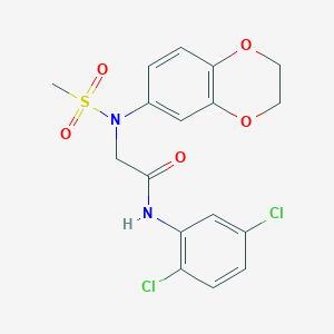 N-(2,5-dichlorophenyl)-N~2~-(2,3-dihydro-1,4-benzodioxin-6-yl)-N~2~-(methylsulfonyl)glycinamide