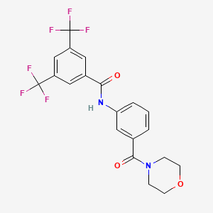 N-[3-(morpholine-4-carbonyl)phenyl]-3,5-bis(trifluoromethyl)benzamide