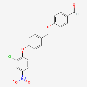 4-{[4-(2-chloro-4-nitrophenoxy)benzyl]oxy}benzaldehyde