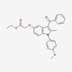 ETHYL 2-{[3-BENZOYL-1-(4-METHOXYPHENYL)-2-METHYL-1H-INDOL-5-YL]OXY}ACETATE