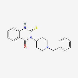 molecular formula C20H21N3OS B3649130 3-(1-benzylpiperidin-4-yl)-2-sulfanylquinazolin-4(3H)-one 