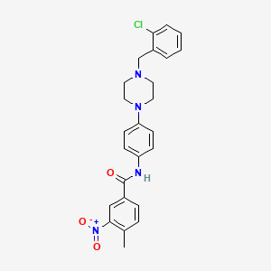 N-{4-[4-(2-chlorobenzyl)piperazin-1-yl]phenyl}-4-methyl-3-nitrobenzamide