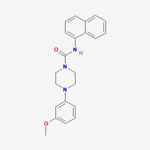 4-(3-methoxyphenyl)-N-naphthalen-1-ylpiperazine-1-carboxamide