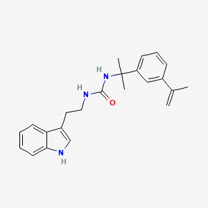 molecular formula C23H27N3O B3649196 N-[2-(1H-indol-3-yl)ethyl]-N'-[1-(3-isopropenylphenyl)-1-methylethyl]urea 