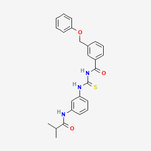 N-({[3-(isobutyrylamino)phenyl]amino}carbonothioyl)-3-(phenoxymethyl)benzamide