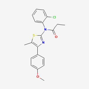 N-(2-chlorophenyl)-N-[4-(4-methoxyphenyl)-5-methyl-1,3-thiazol-2-yl]propanamide