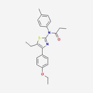 N-[4-(4-ethoxyphenyl)-5-ethyl-1,3-thiazol-2-yl]-N-(4-methylphenyl)propanamide