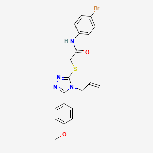 N-(4-bromophenyl)-2-{[5-(4-methoxyphenyl)-4-(prop-2-en-1-yl)-4H-1,2,4-triazol-3-yl]sulfanyl}acetamide