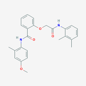 2-[2-(2,3-dimethylanilino)-2-oxoethoxy]-N-(4-methoxy-2-methylphenyl)benzamide