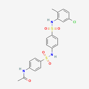 N-(4-{[(4-{[(5-chloro-2-methylphenyl)amino]sulfonyl}phenyl)amino]sulfonyl}phenyl)acetamide