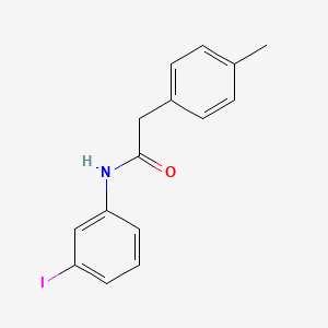 molecular formula C15H14INO B3649277 N-(3-iodophenyl)-2-(4-methylphenyl)acetamide 