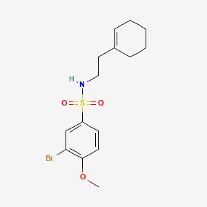 3-bromo-N-[2-(1-cyclohexen-1-yl)ethyl]-4-methoxybenzenesulfonamide