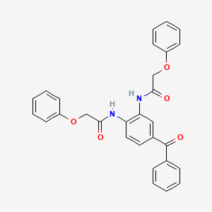 N,N'-(4-benzoyl-1,2-phenylene)bis(2-phenoxyacetamide)