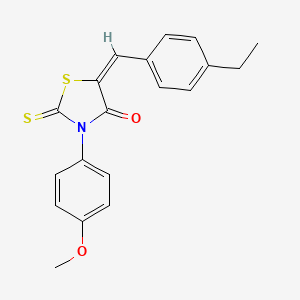 5-(4-ethylbenzylidene)-3-(4-methoxyphenyl)-2-thioxo-1,3-thiazolidin-4-one