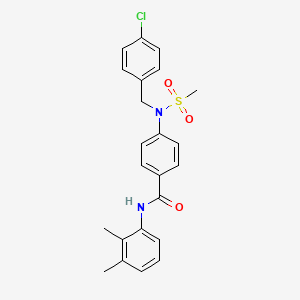 4-[(4-chlorobenzyl)(methylsulfonyl)amino]-N-(2,3-dimethylphenyl)benzamide