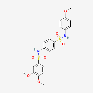 3,4-dimethoxy-N-(4-{[(4-methoxyphenyl)amino]sulfonyl}phenyl)benzenesulfonamide