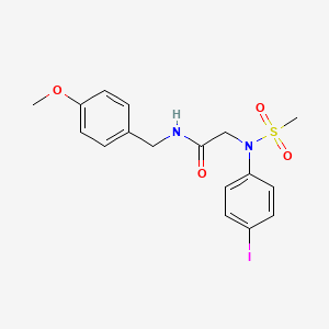 N~2~-(4-iodophenyl)-N-(4-methoxybenzyl)-N~2~-(methylsulfonyl)glycinamide