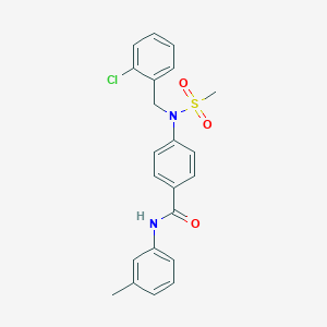 4-[(2-chlorobenzyl)(methylsulfonyl)amino]-N-(3-methylphenyl)benzamide