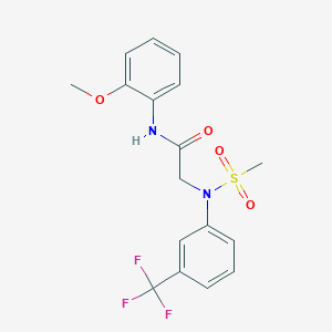 N~1~-(2-methoxyphenyl)-N~2~-(methylsulfonyl)-N~2~-[3-(trifluoromethyl)phenyl]glycinamide