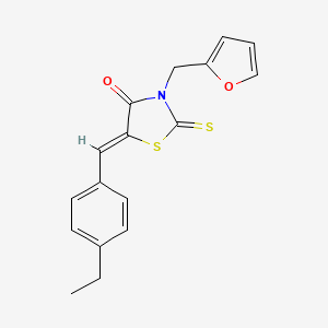 5-(4-ethylbenzylidene)-3-(2-furylmethyl)-2-thioxo-1,3-thiazolidin-4-one