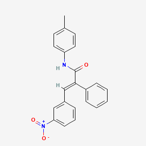 N-(4-methylphenyl)-3-(3-nitrophenyl)-2-phenylacrylamide