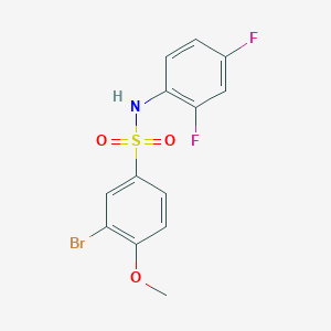 3-bromo-N-(2,4-difluorophenyl)-4-methoxybenzenesulfonamide