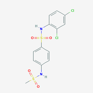 N-(2,4-dichlorophenyl)-4-[(methylsulfonyl)amino]benzenesulfonamide