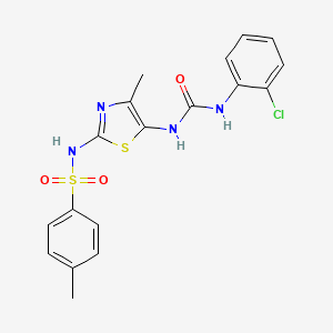 N-[5-({[(2-chlorophenyl)amino]carbonyl}amino)-4-methyl-1,3-thiazol-2-yl]-4-methylbenzenesulfonamide