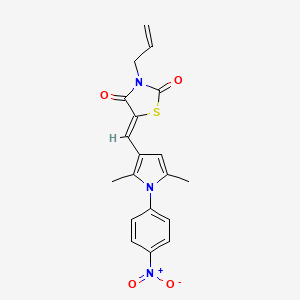 3-allyl-5-{[2,5-dimethyl-1-(4-nitrophenyl)-1H-pyrrol-3-yl]methylene}-1,3-thiazolidine-2,4-dione